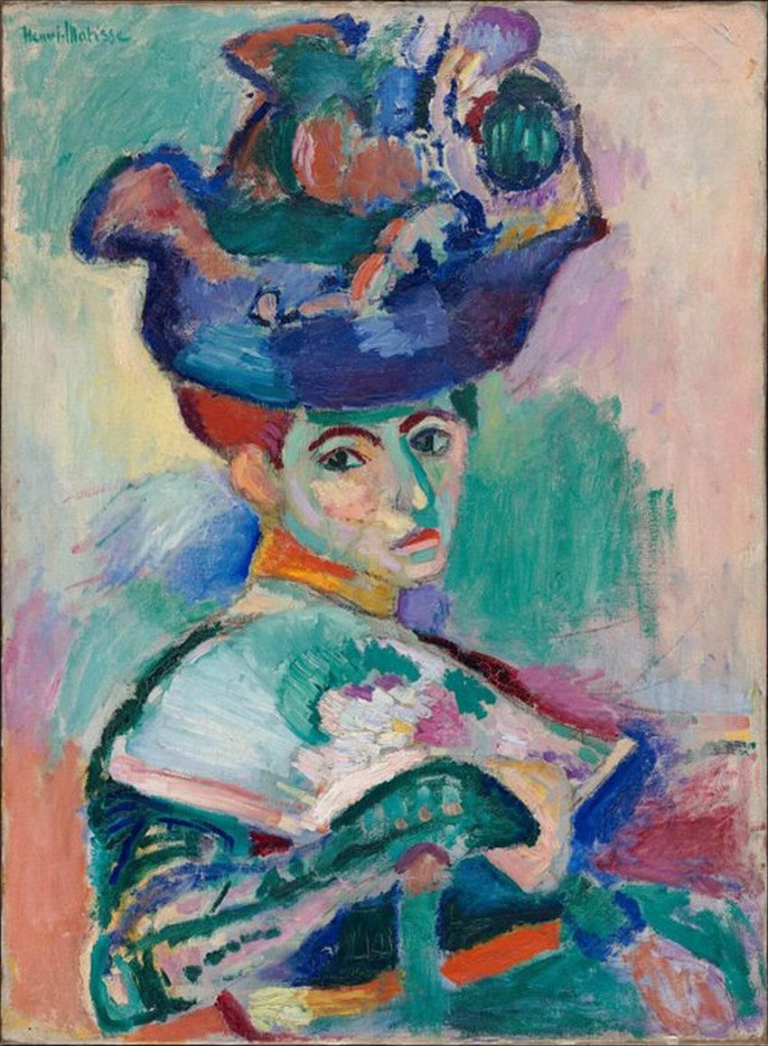 Henri Matisse. Người phụ nữ đội mũ , 1905.